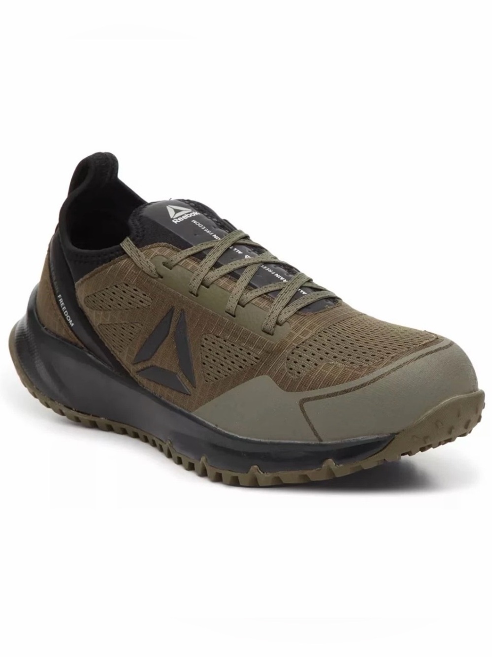 Reebok all-terrain freedom men’s olive green black memory tech trail shoes 11.5 - Picture 2 of 15